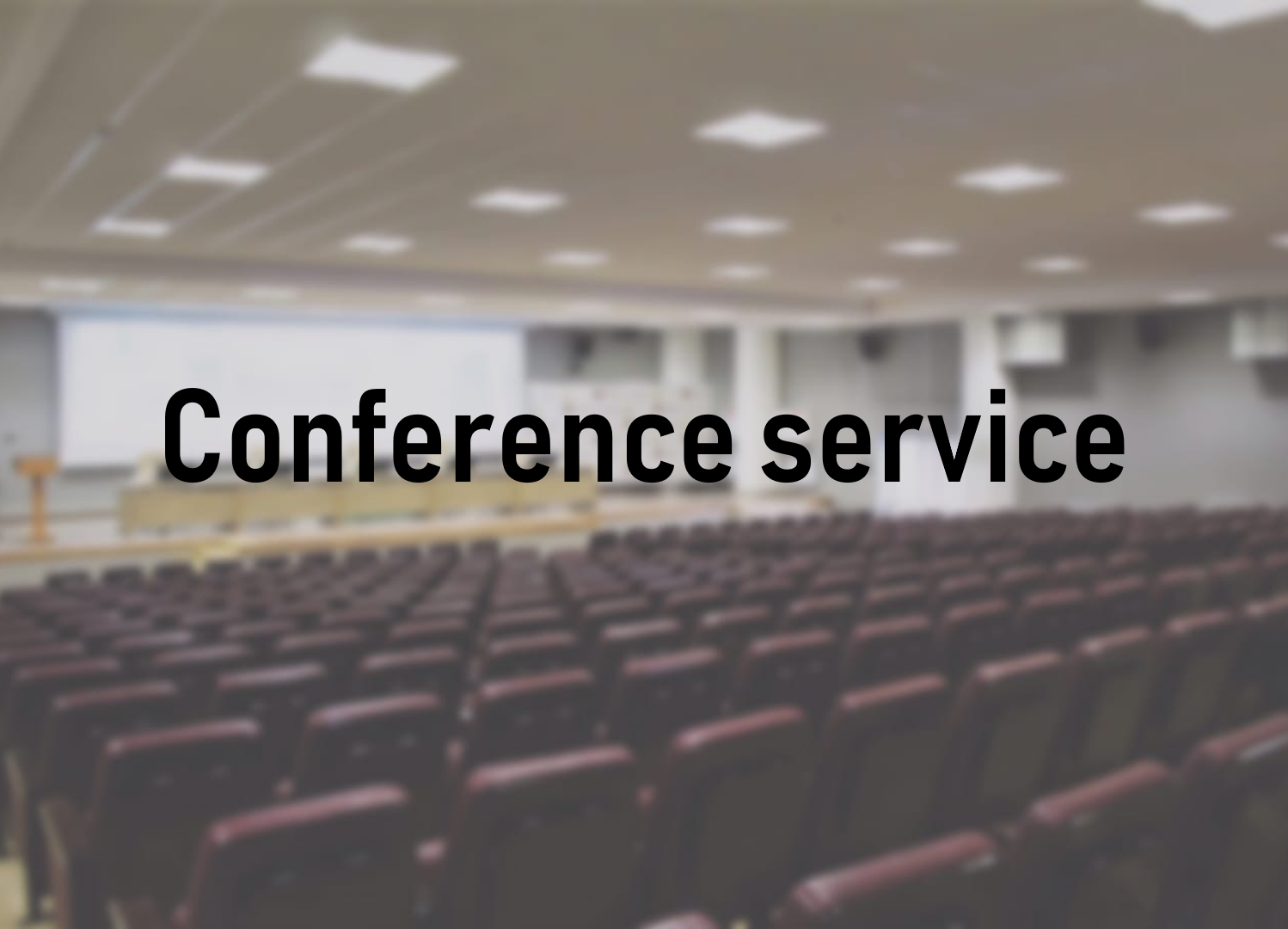 Conference services at JSC Technopark of High Technologies